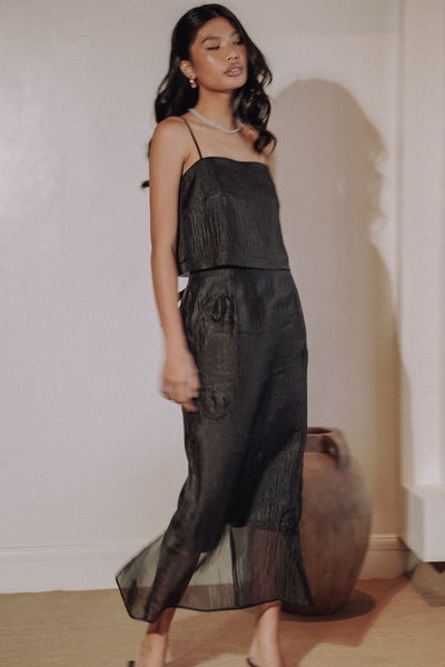 Black Organza Skirt