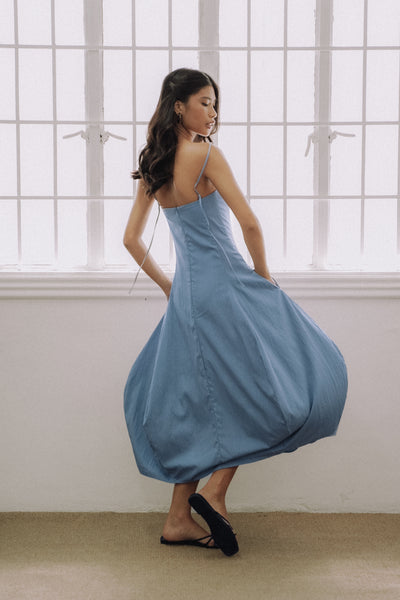 Pale Blue Tulip Dress