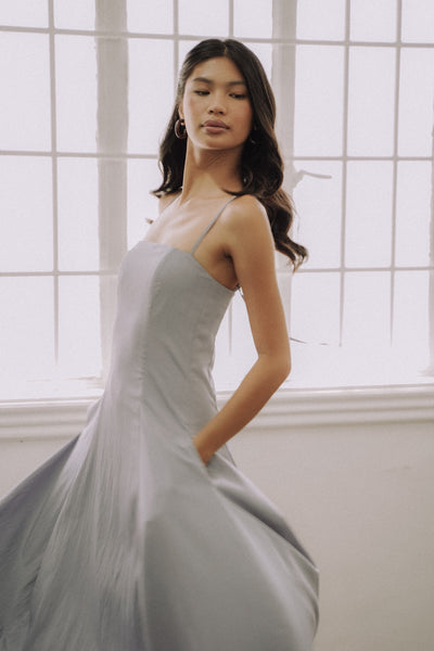 Pale Blue Tulip Dress