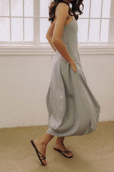 Pale Blue Tulip Dress