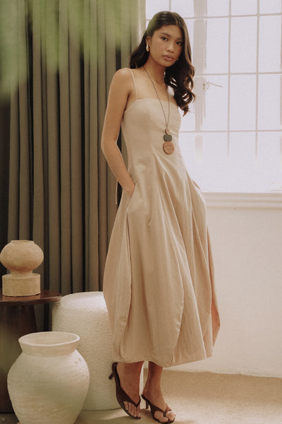 Sand Tulip Dress