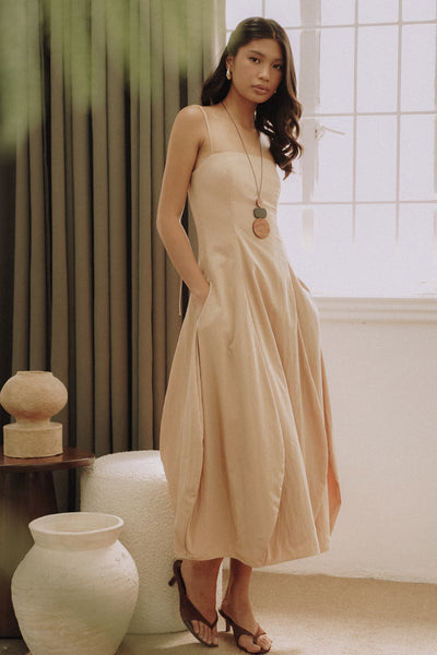 Sand Tulip Dress
