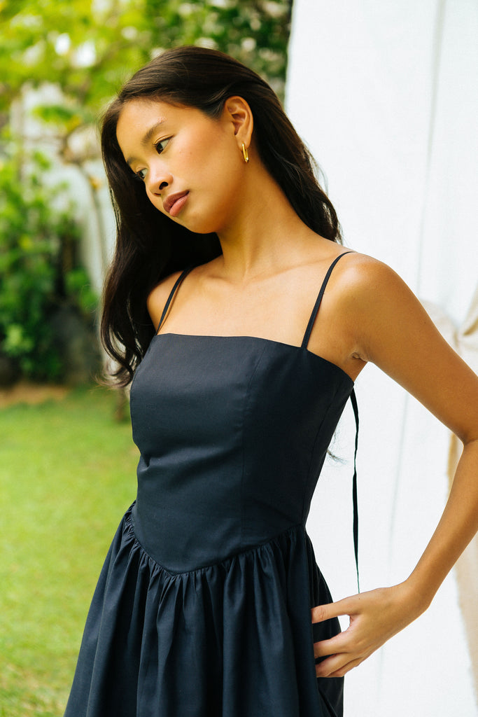 Black Drop Waist Dress caca Black Drop Waist Dress caca